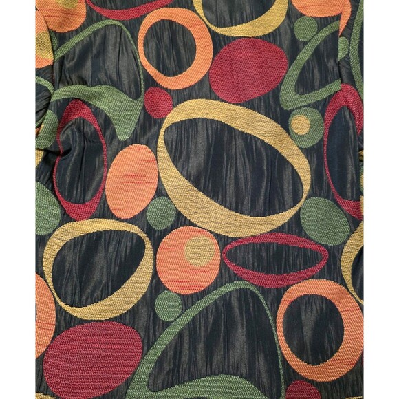 KHANGURA Tapestry Jacket Multicolor Print One Button Sz Small Fallcore Autumn - Picture 2 of 9